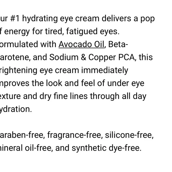 New kiehls avacado eye cream - Picture 2 of 2